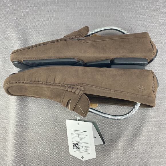 Mio Marino Brown Suede Upper Threaded Band Loafer Mens 10 Slipper Shoes - Picture 5 of 9